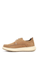 Men's Mink Color Lace-Up Chunky Sole Nubuck Leather Casual Shoes | Derimod