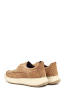 Men's Mink Color Lace-Up Chunky Sole Nubuck Leather Casual Shoes | Derimod