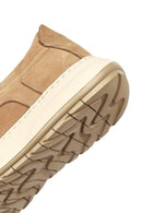 Men's Mink Color Lace-Up Chunky Sole Nubuck Leather Casual Shoes | Derimod