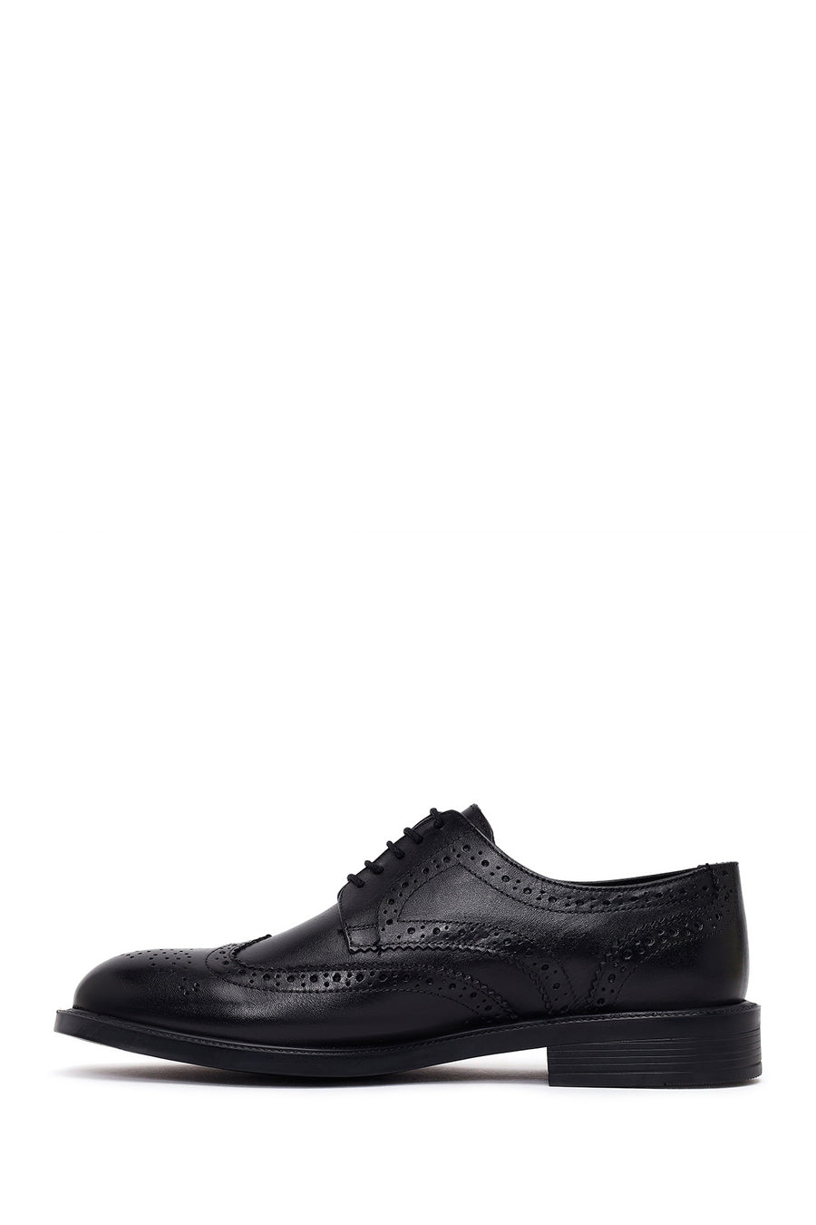 Male Black Lace-up Leather Classic Shoes