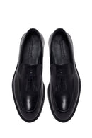 Male Black Tasselled Leather Classic Loafer | Derimod