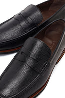 Men's Black Leather Loafer | Derimod