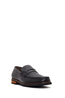 Men's Black Leather Loafer | Derimod