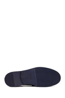 Men's Navy Blue Leather Loafer | Derimod