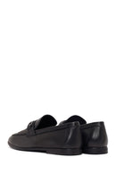 Men's Black Buckle Leather Casual Loafer | Derimod