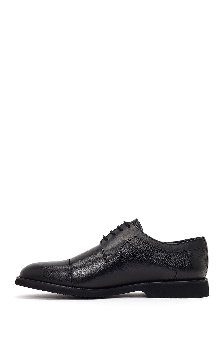 Men's Black Lace-up Leather Casual Shoes