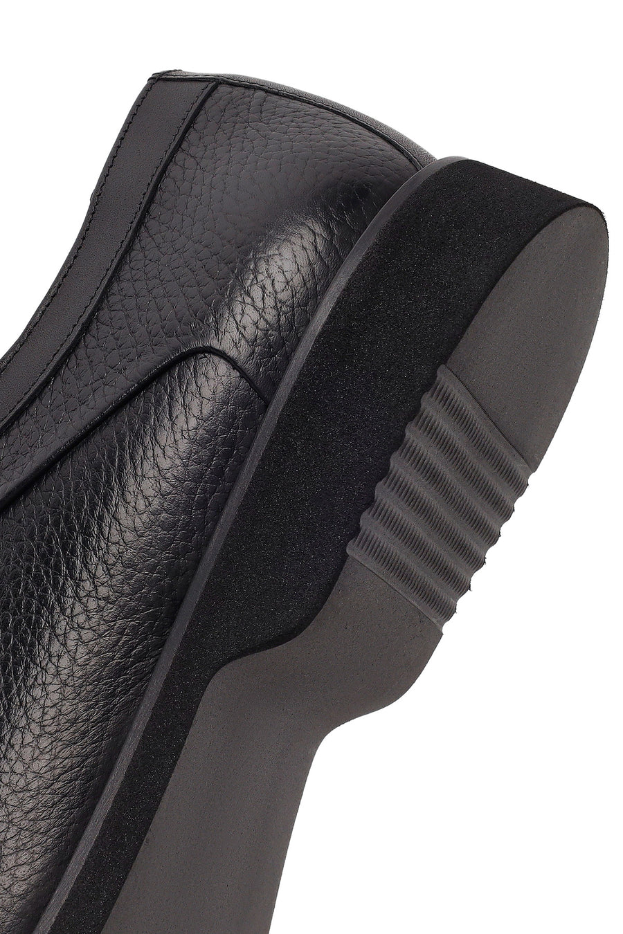 Men's Black Lace-up Leather Casual Shoes