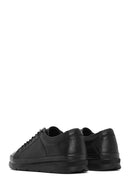 Men's Black Lace-up Leather Sneaker | Derimod