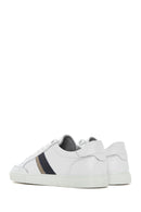 Erkek Beyaz Bağcıklı Deri Sneaker | Derimod