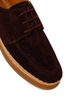 Men's Brown Lace-Up Suede Leather Casual Shoes | Derimod