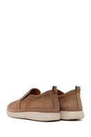 Male Beige Thick-Soled Nubuck Leather Comfort Loafer | Derimod