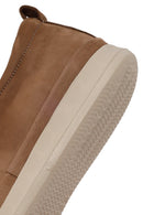 Male Beige Thick-Soled Nubuck Leather Comfort Loafer | Derimod