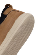 Men's Beige Lace-Up Chunky Sole Nubuck Leather Casual Shoes | Derimod