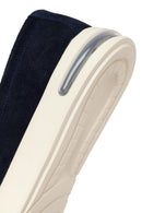 Male Navy Thick-Soled Suede Loafer | Derimod