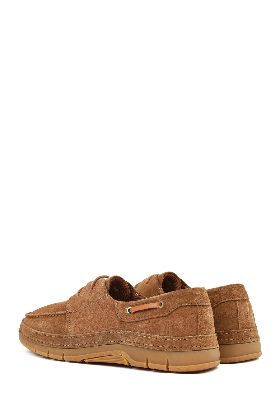 Men's Brown Lace-Up Suede Leather Casual Shoes