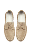 Men's Beige Lace-up Suede Leather Casual Shoes | Derimod