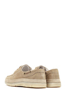 Men's Beige Lace-up Suede Leather Casual Shoes | Derimod