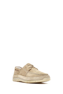 Men's Beige Lace-up Suede Leather Casual Shoes | Derimod
