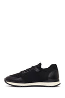 Erkek Siyah Bağcıklı Kumaş Sneaker | Derimod