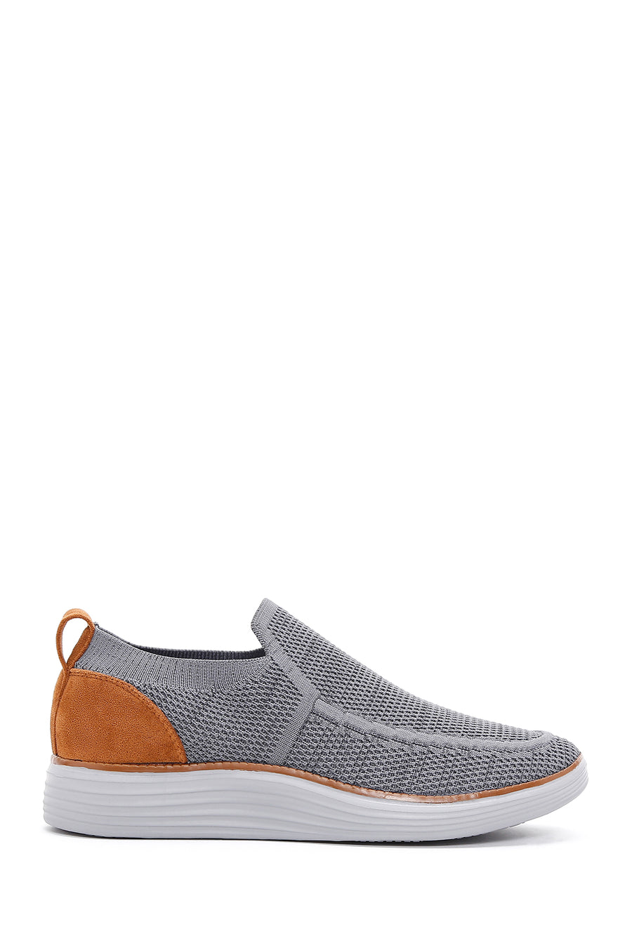 Derimod Zero Erkek Gri Kalın Tabanlı Kumaş Sneaker 26SFD69026F | Derimod