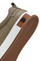 Erkek Bej Deri Sneaker | Derimod