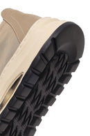Derimod Zero Male Beige Lace-Up Thick-Soled Fabric Casual Shoe | Derimod