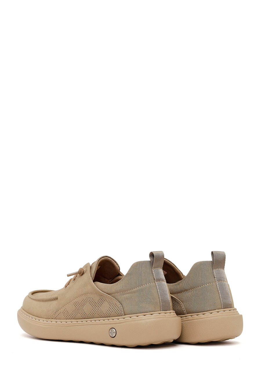 Derimod Zero Erkek Bej Bağcıklı Kumaş Sneaker