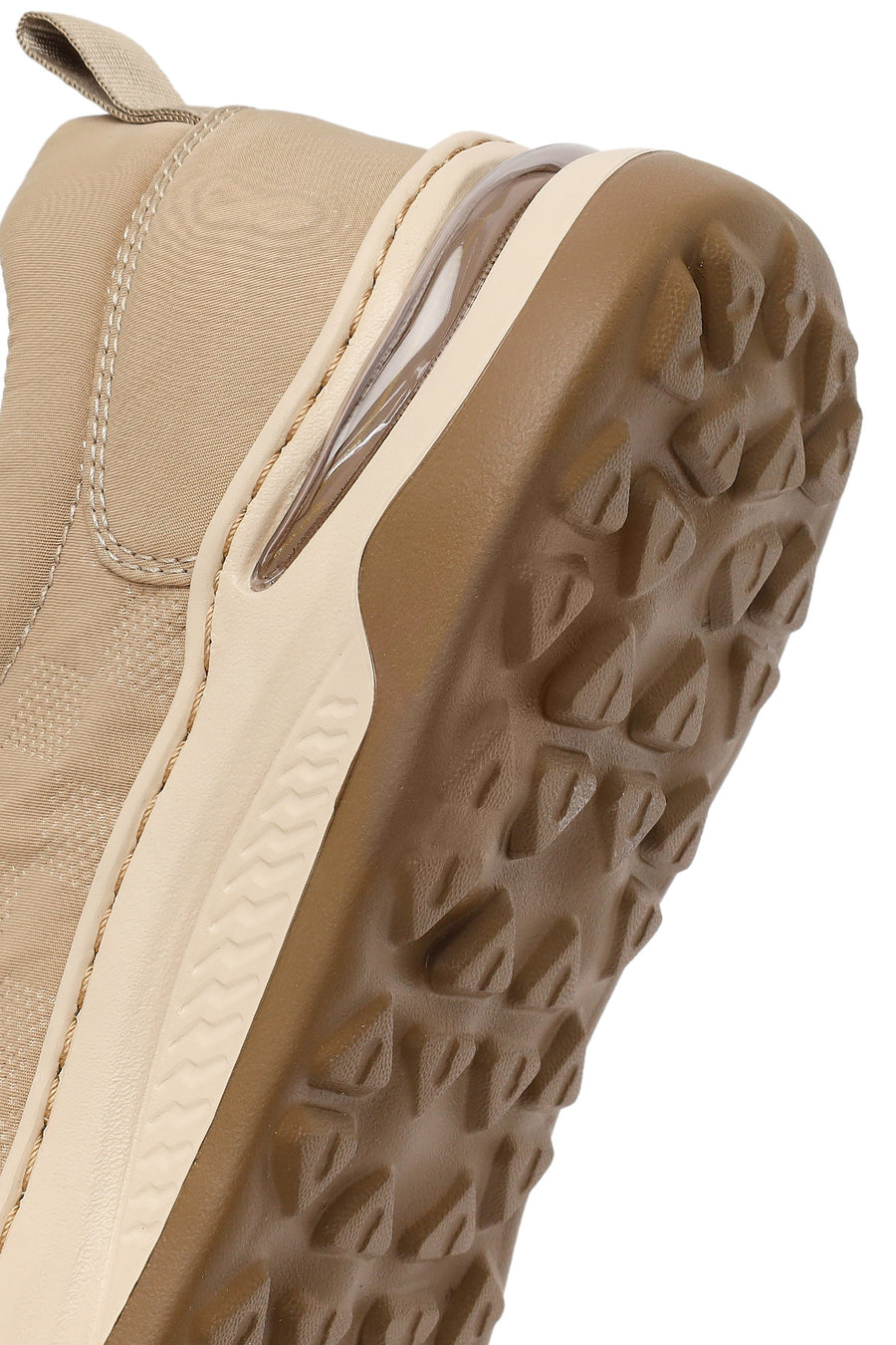 Derimod Zero Male Beige Lace-Up Thick-Soled Fabric Sneakers