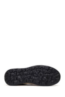 Derimod Zero Male Black Lace-Up Thick-Soled Fabric Sneakers | Derimod