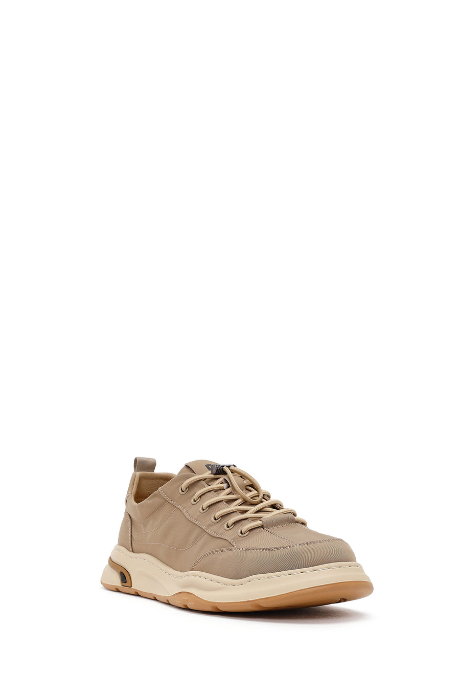 Derimod Zero Erkek Bej Bağcıklı Kumaş Sneaker