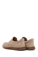 Derimod Fly Erkek Bej Süet Deri Casual Loafer | Derimod