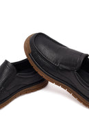 Derimod Fly Male Black Leather Casual Loafer | Derimod