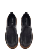 Derimod Fly Male Black Leather Casual Loafer | Derimod