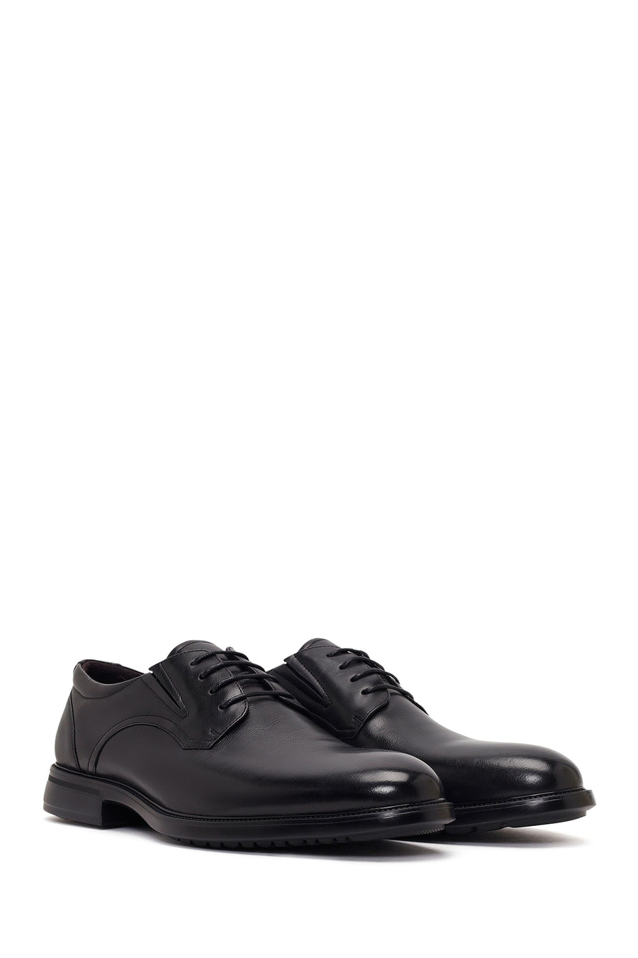 Men's Black Lace-up Classic Leather Shoes