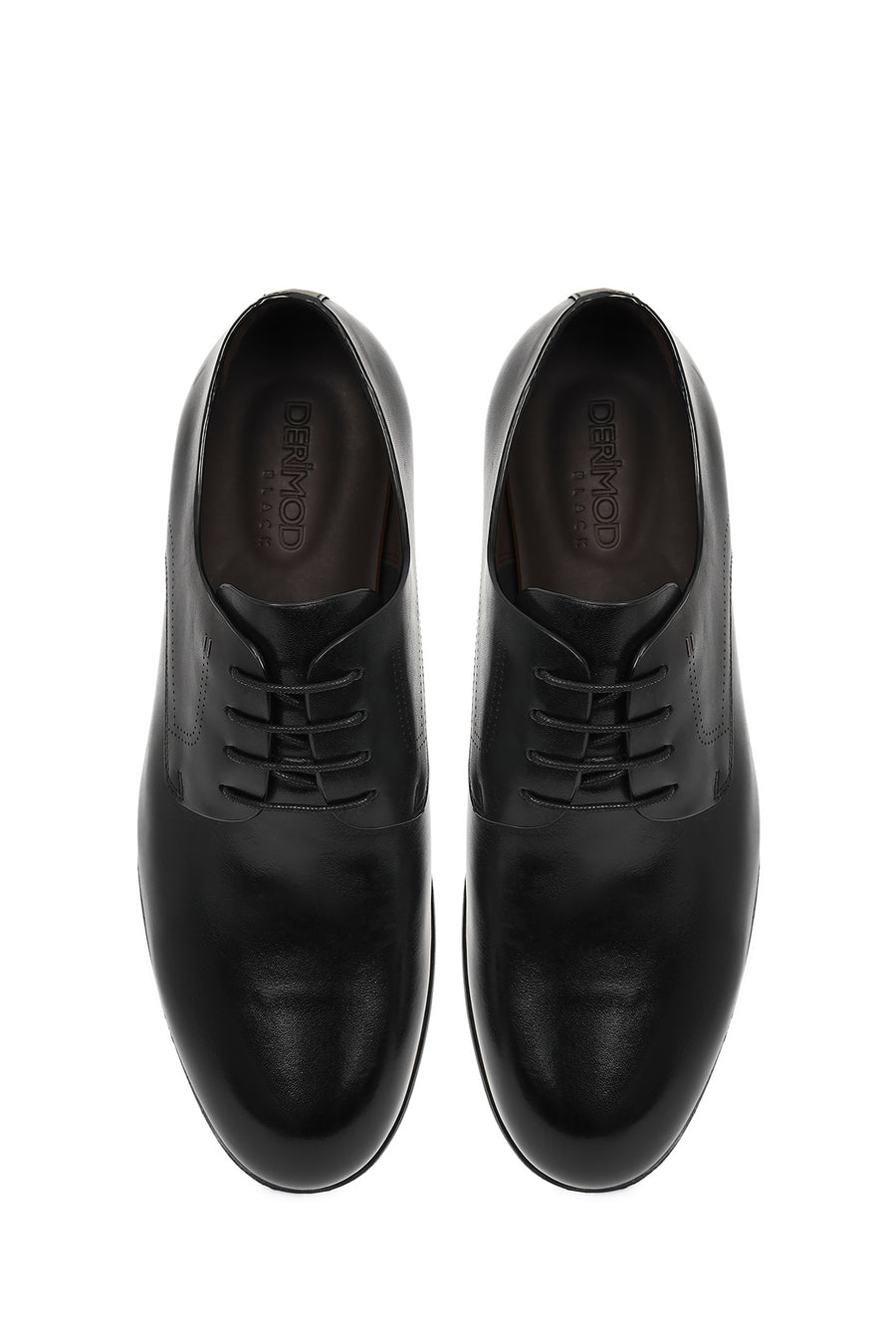 Derimod Black Male Black Lace-Up Classic Leather Shoes