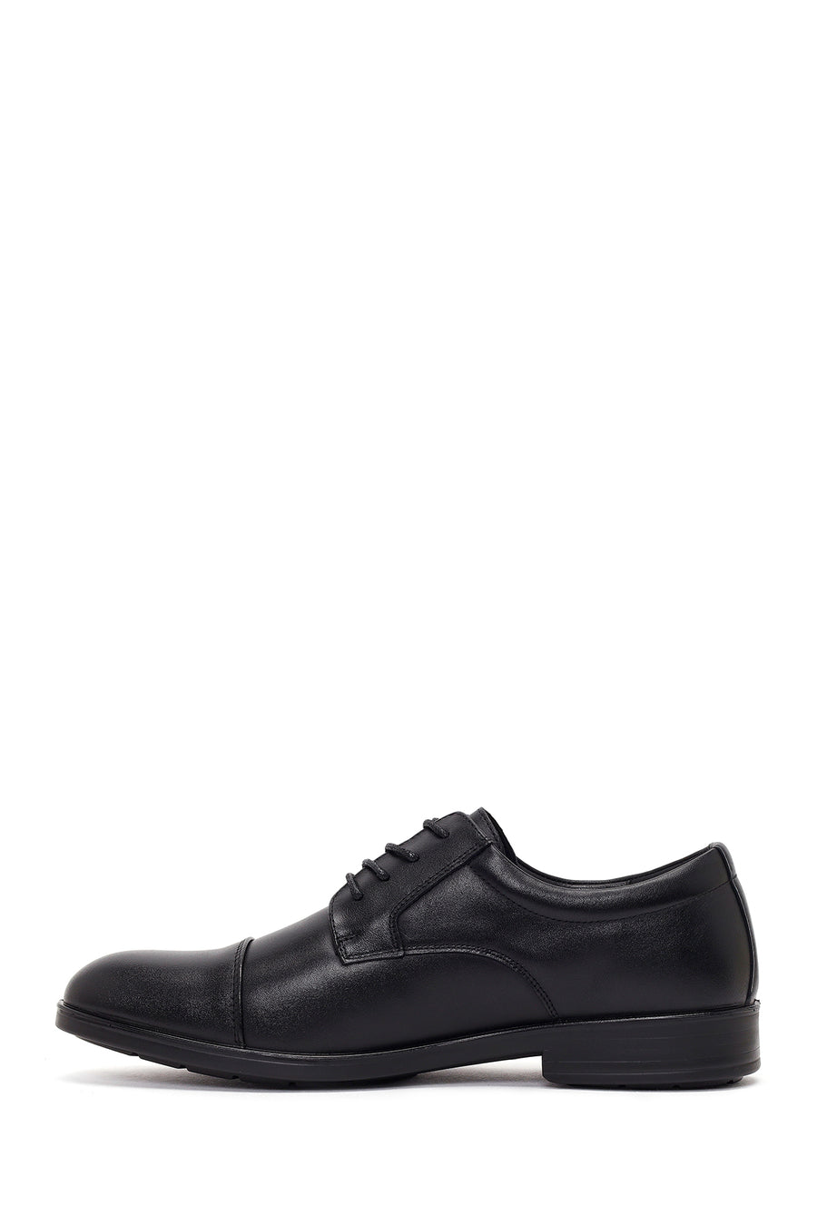 Men's Black Laced Leather Classic Shoes