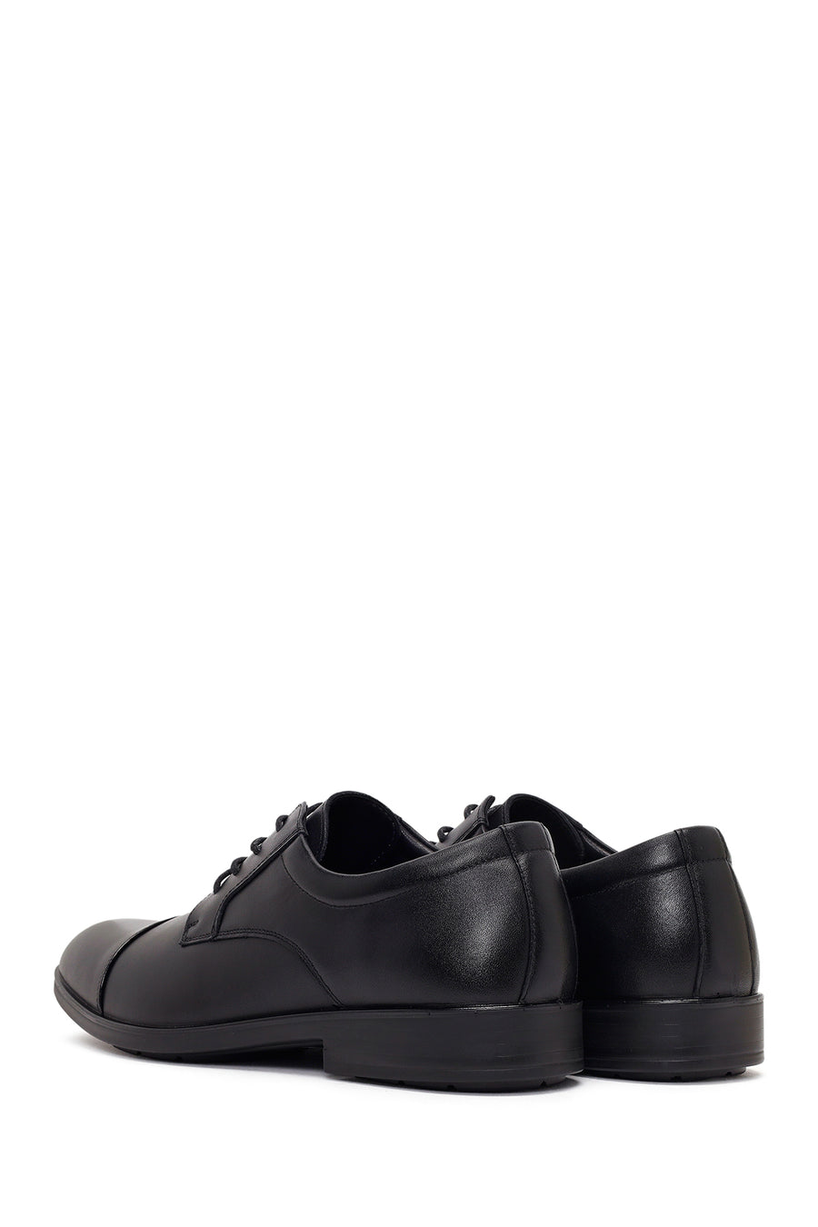 Men's Black Laced Leather Classic Shoes