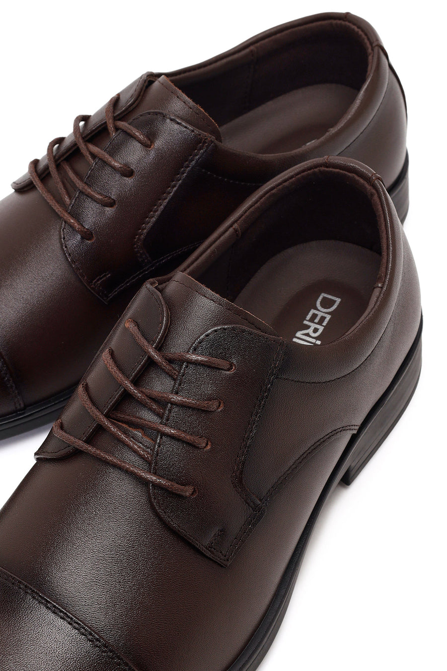 Men's Brown Laced Leather Classic Shoes