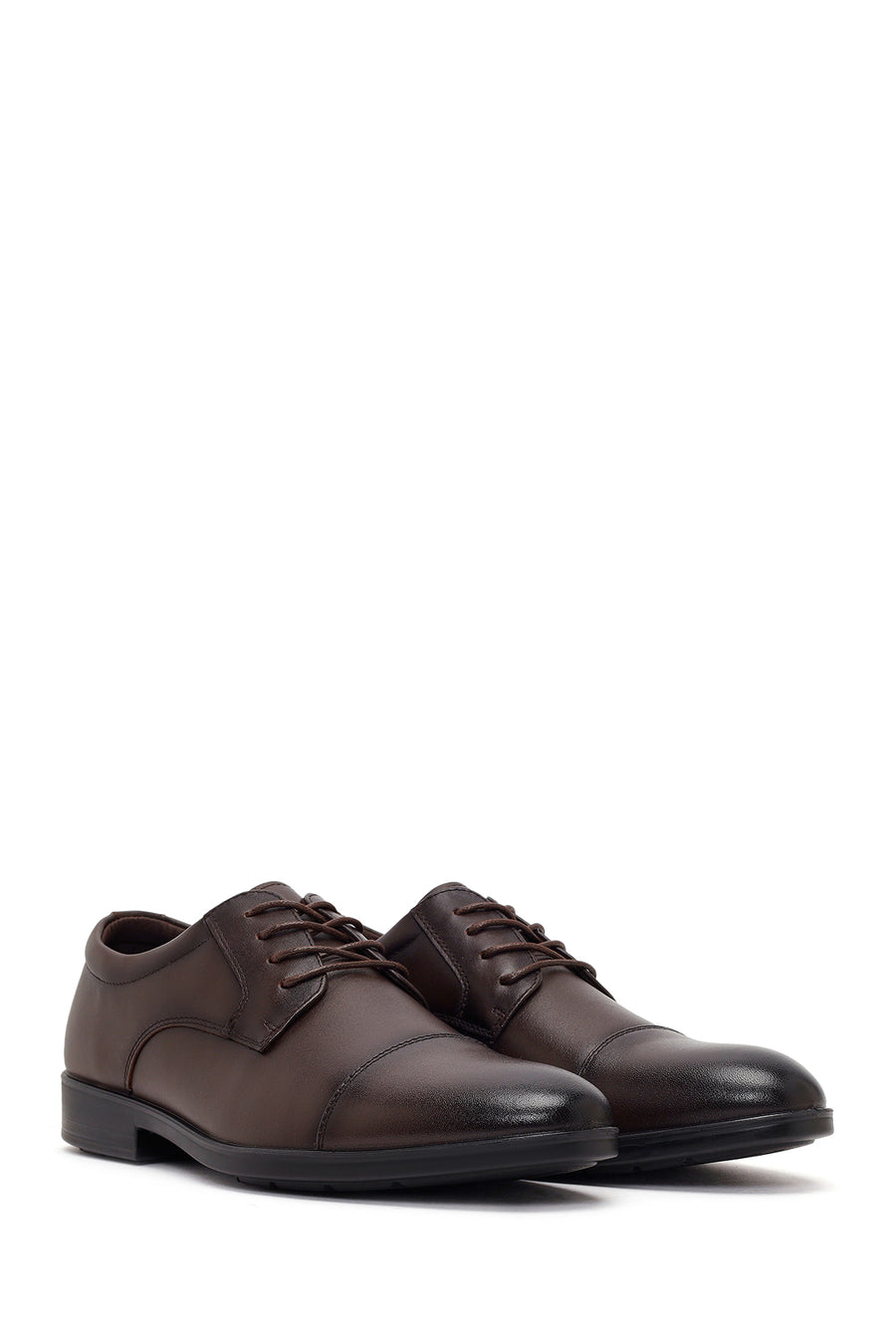Men's Brown Laced Leather Classic Shoes