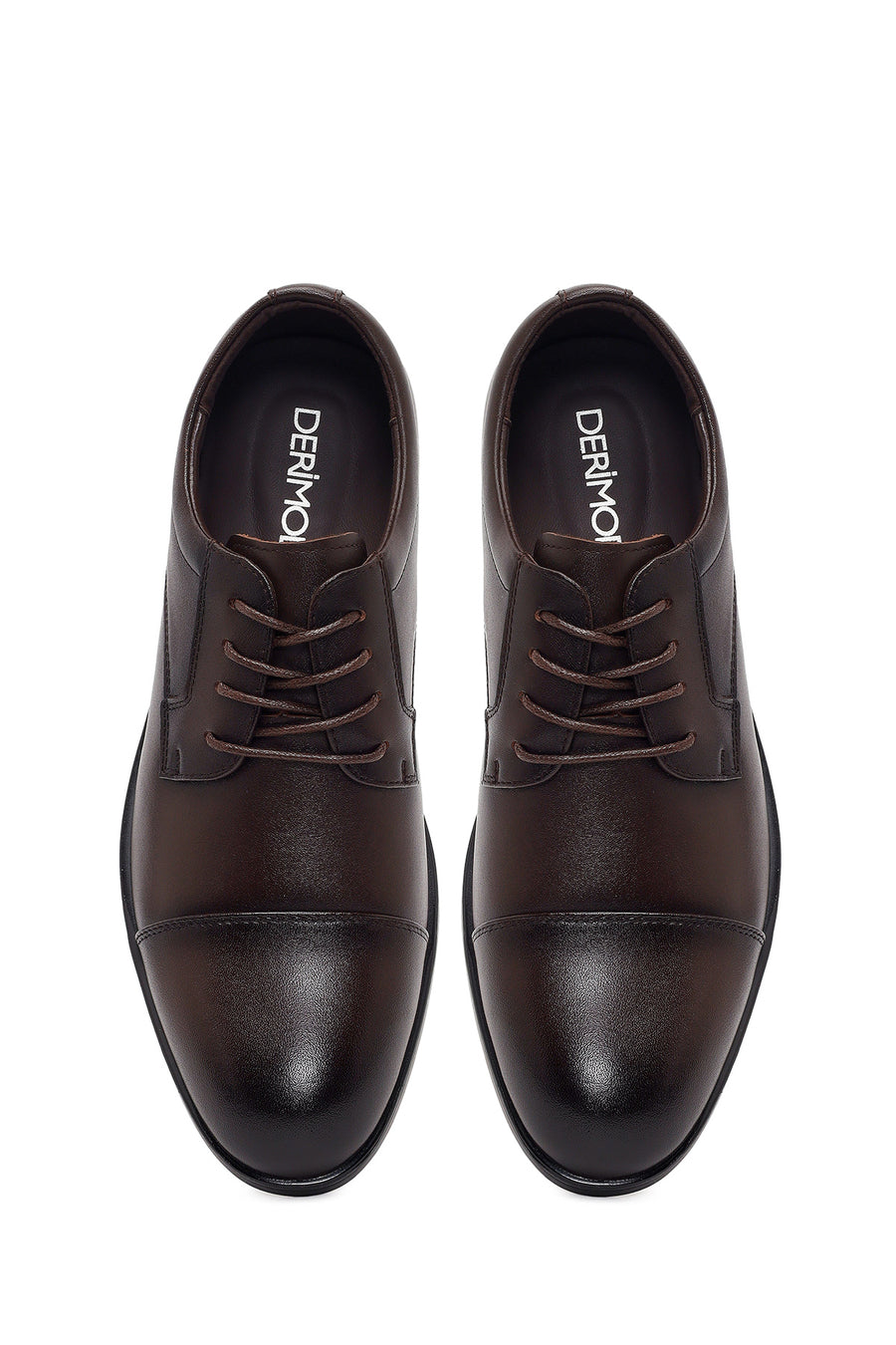 Men's Brown Laced Leather Classic Shoes
