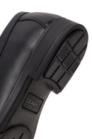 Men's Black Buckle Leather Classic Loafer | Derimod