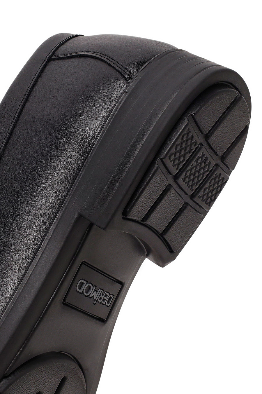 Men's Black Buckle Leather Classic Loafer