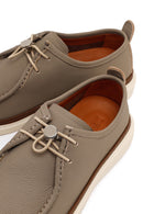 Men's Beige Leather Casual Shoes | Derimod