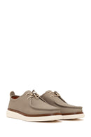 Men's Beige Leather Casual Shoes | Derimod