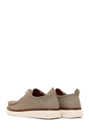 Men's Beige Leather Casual Shoes | Derimod