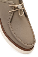 Men's Beige Leather Casual Shoes | Derimod