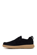 Male Black Lace-up Nubuck Leather Casual Shoes | Derimod