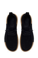 Male Black Lace-up Nubuck Leather Casual Shoes | Derimod