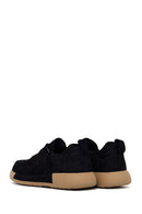 Male Black Lace-up Nubuck Leather Casual Shoes | Derimod
