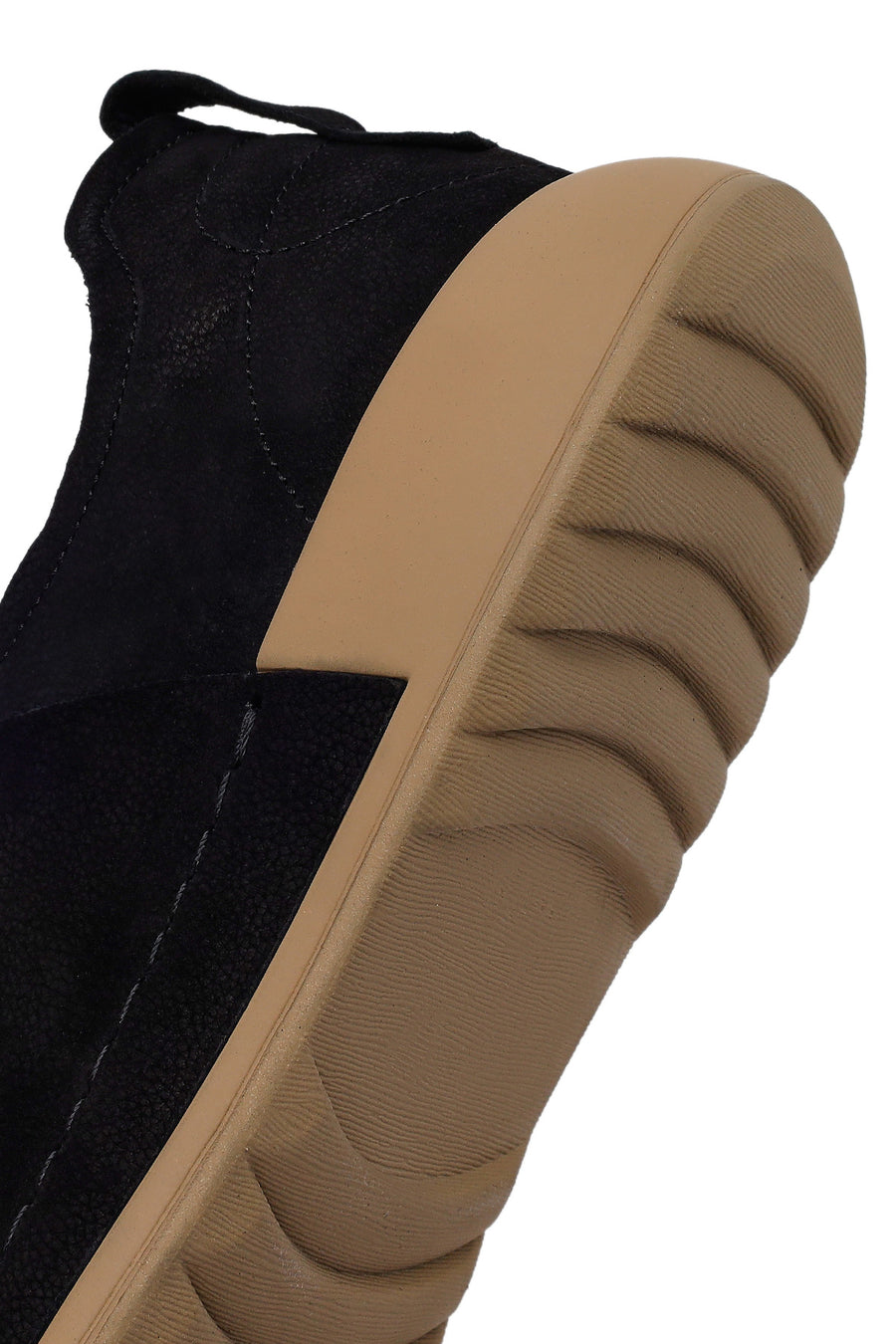 Male Black Lace-up Nubuck Leather Casual Shoes